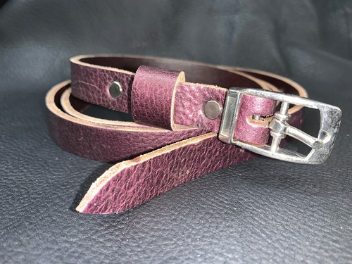 Italian leather ladies belt - italian,