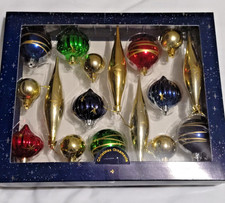 Boxed Christmas tree   baubles