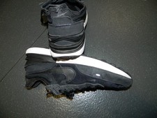 Men's Nike Waffle One Black Running Trainers UK Size 10 EUR 45 Used