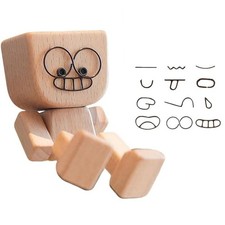 Wooden Shaking Man Figurine