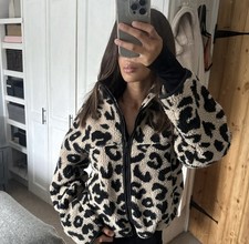 Topshop leopard print teddy - print,