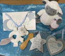 Baby Shower Newborn Gift Set With Good Will Messages And Cuddle Toys ? (2)