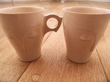 2 Vintage Cadburys Bourn-Vita Sweet Dreams Melamine Mugs One With Night Cap