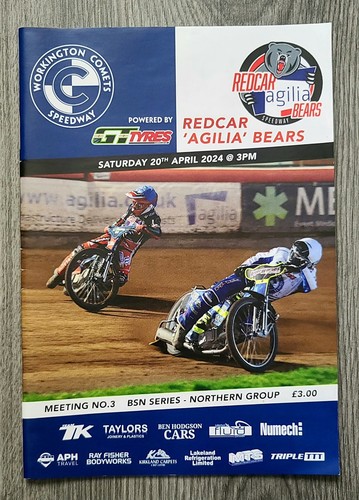Workington speedway programme - workington,