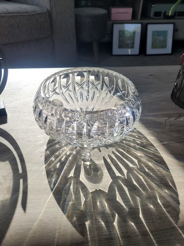 Glass crystal fruit bowl - crystal, large