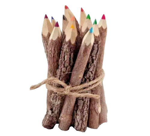 Colouring pencils wooden twig - pencils,