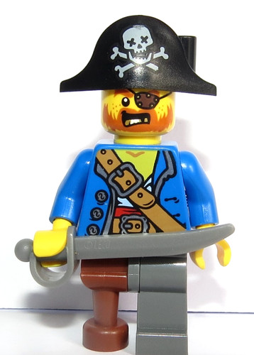 Lego pirate captain minifigure - captain,