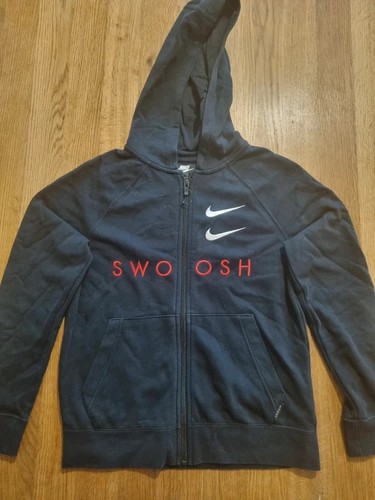 Black zip nike hoodie - black,