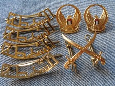 Small Lot 7 x Epaulette Badges United Arab Emirates UAE Police/Military Officer