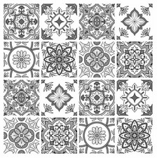 Grey Mosaic Tile Stickers