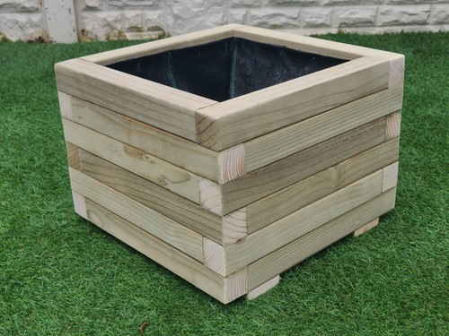 Square wooden treated - square, garden