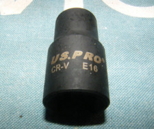 US PRO CR-V E16 1/2" drive Impact socket Internal Female E-TORX bit NEW unused