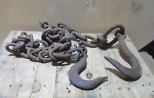HEAVY DUTY INDUSTRIAL LIFTING CHAIN WITH 2 BIG HOOKS