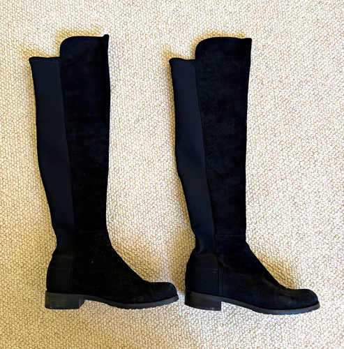 Stuart weitzman black suede - weitzman,