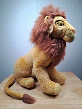 Rare Disney Applause  1990s  16" Lion King Adult Simba Sitting  Soft Toy Plush
