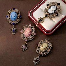 Vintage Style Cameo Brooch