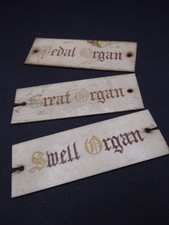 3 antique pipe organ