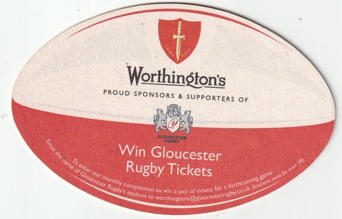 Beer mat worthington brewery - -,