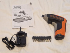 Black & Decker BCF611CK 3.6v Cordless Li-Ion Rapid Screwdriver, + Bits & Case