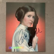 Star Wars Celebration II Carrie Fisher Leia Hand Signed Autograph 8x10 & C2 COA