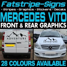 to fit MERCEDES VITO SWB LWB GRAPHICS STICKERS STRIPES DECALS CAMPER VAN DAY