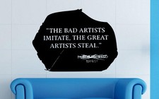 Banksy Art Masterpiece Bad Artists Wall Sticker Decal Transfer Removable Art UK