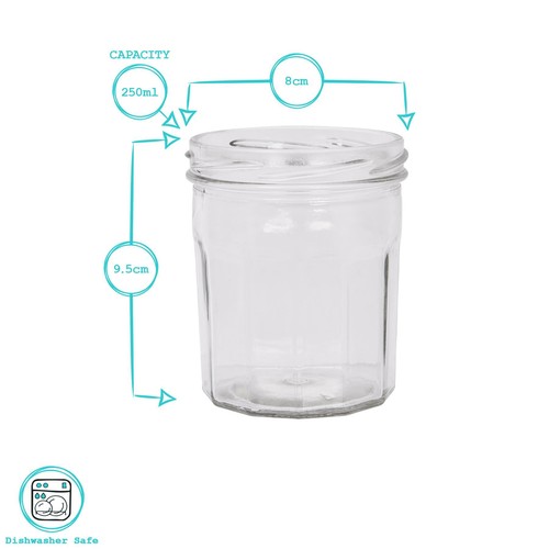 Glass jam jars - glass,