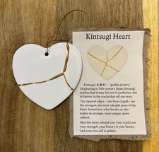 Kintsugi ceramic Heart