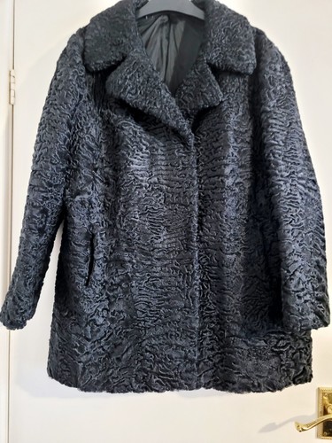 Vintage black karakal - vintage, curly