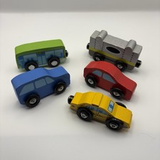 Wooden Train Track Car Bus