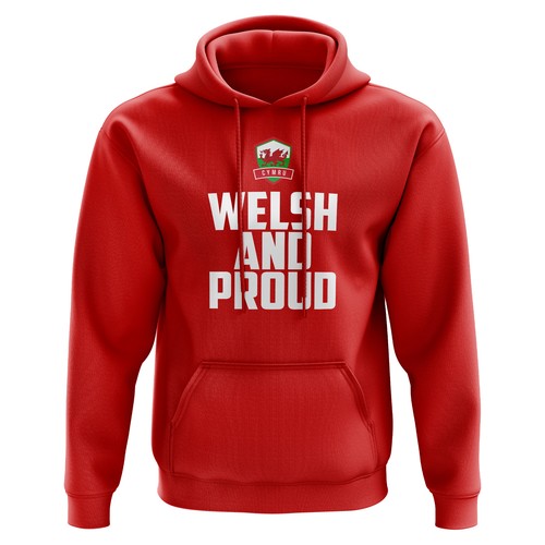 Welsh and proud wales hoodie - and,