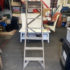 5ft Vintage 6 Step Wooden Step