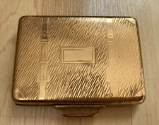 Vintage 1950's Kigu "Bon Voyage" Suitcase Powder Compact V Good Used Condition