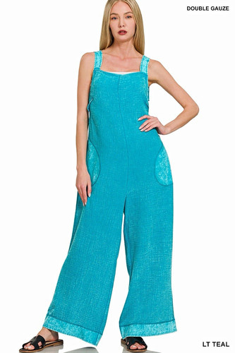Zenana teal double gauze - zenana,