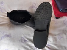 Ladies Black Ankle Boots Size 6 Euro 39