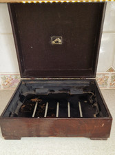 ANTIQUE HIS MASTERS VOICE HMV GRAMOPHONE / RECORD PLAYER OUTER CASE