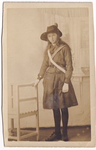 Antique girl guide scout - antique, uk