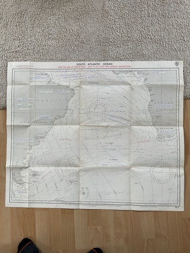 1960 vintage map - vintage, admiralty