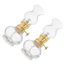 2 Pcs Retro Style Glass Oil