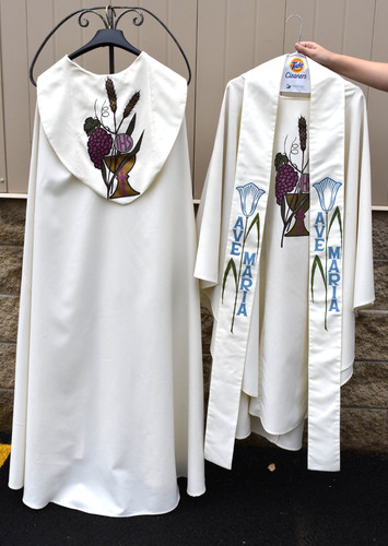 White vestment stole and - stole,