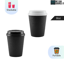 Disposable Coffee Cups Black