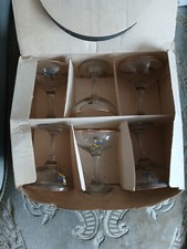 Set of 6 Babycham glasses
