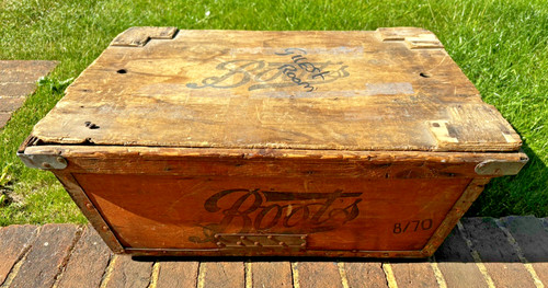 Vintage wooden crate boots - vintage, –