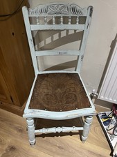 Gorgeous Little Painted Dining Wood Chair - Shabby chic , Duck egg Blue 