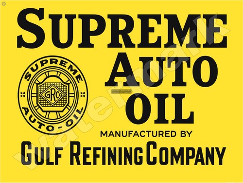 Supreme auto oil metal sign - ,