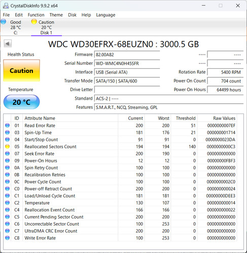 Western digital red - digital, (5400rpm)
