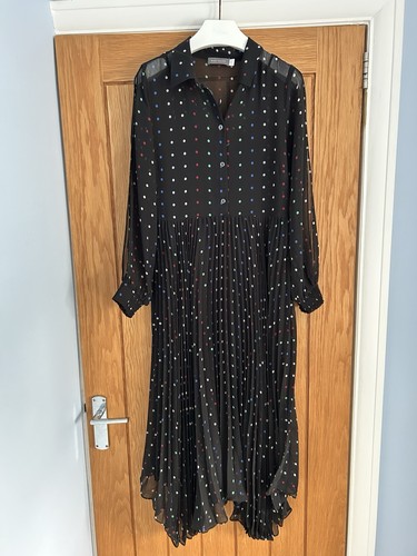 Mint velvet black polka dot