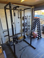 Ryno Power Rack Squat Cage Combo Weight Machine Pull Up Multi Gym +Pulley System