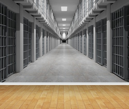 Prison cell block - cell, adhesive