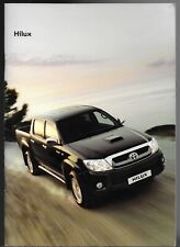 Toyota Hilux 4x4 Pick-Up 2010-11 UK Market Brochure Single Extra Double Cab